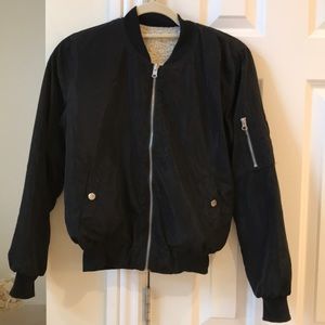 Reversible bomber jacket